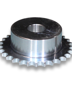 Chain wheel 3/8-28t - single w/2 x grub screw